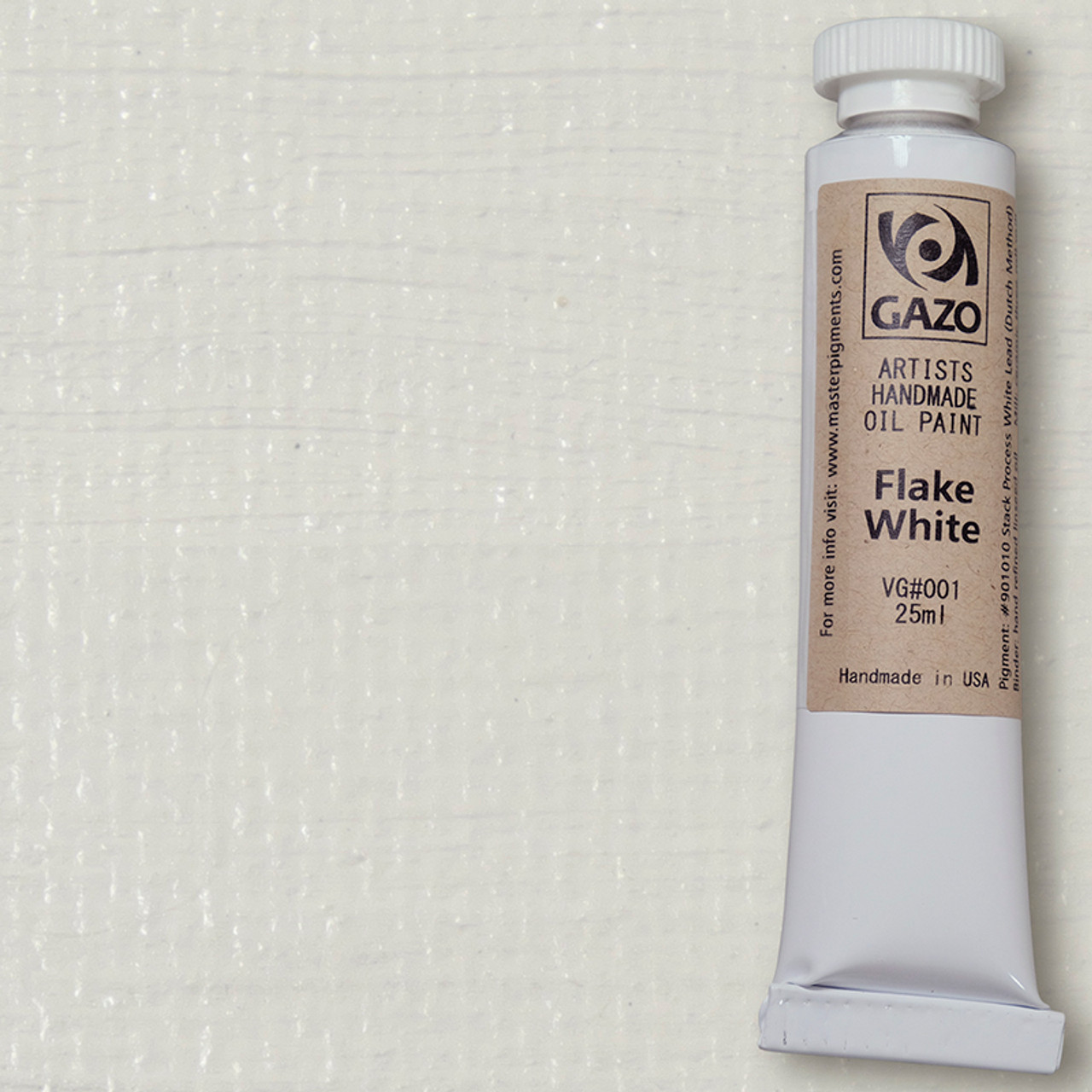Flake white oil paint